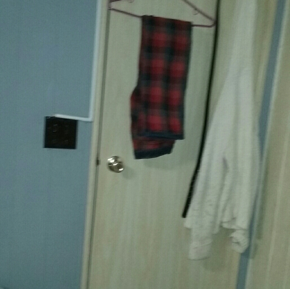 Flannel blue jeans